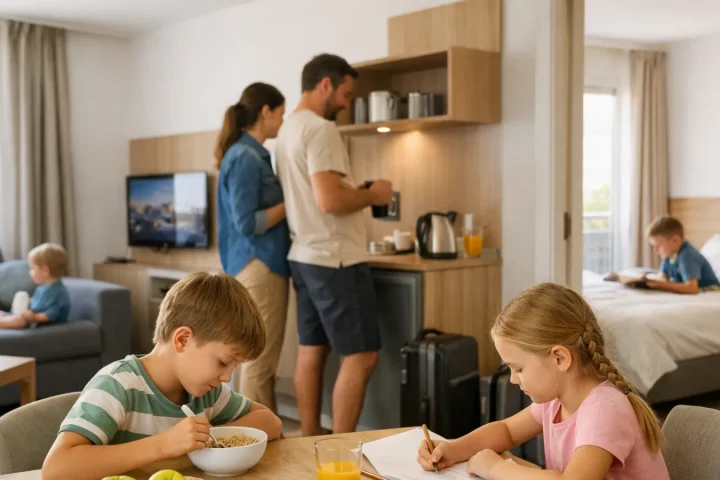 Appart-hôtel en Europe en famille : quand l’autonomie devient un vrai confort