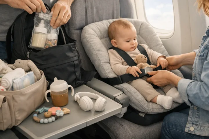 Prendre l’avion avec bébé : préparer le trajet sans se compliquer la vie