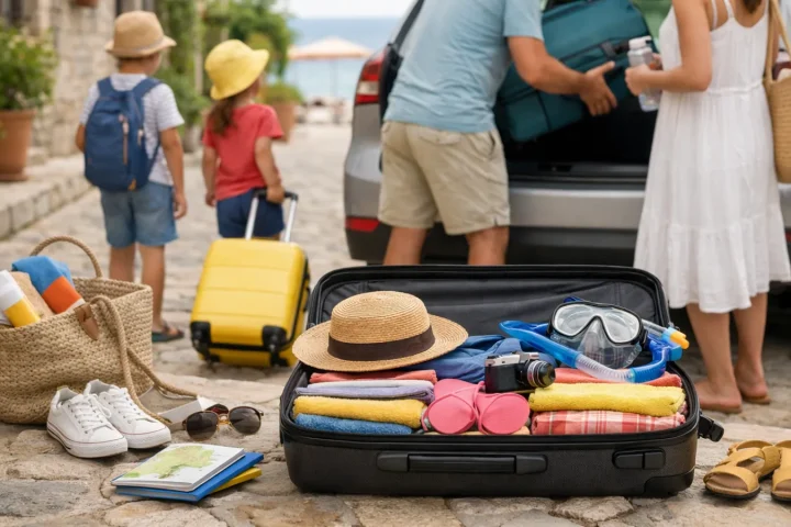Valise de vacances en famille : emporter utile sans remplir toute la maison